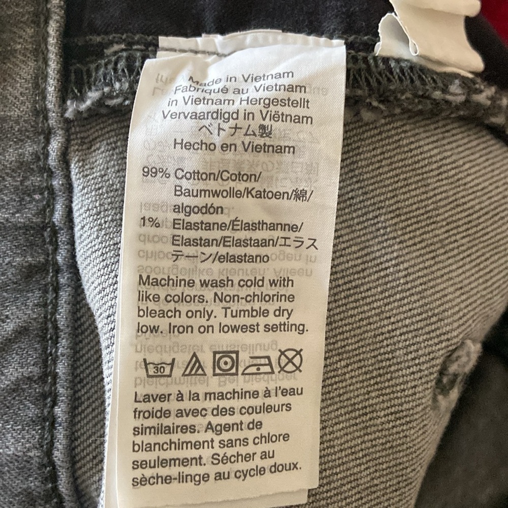 Madewell Women’s Gray Lightwashed Straight Leg Vintage Jeans Size 27 Ecofashion - Picture 5 of 10